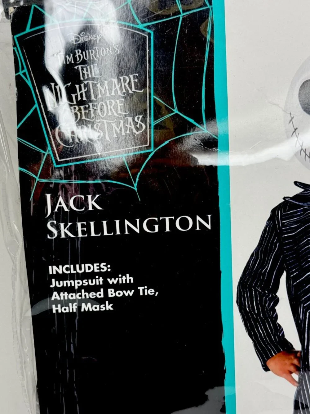 DISNEY Tim Burton Nightmare Before Christmas Halloween Jack Skellington Suit 2T - Picture 3 of 6